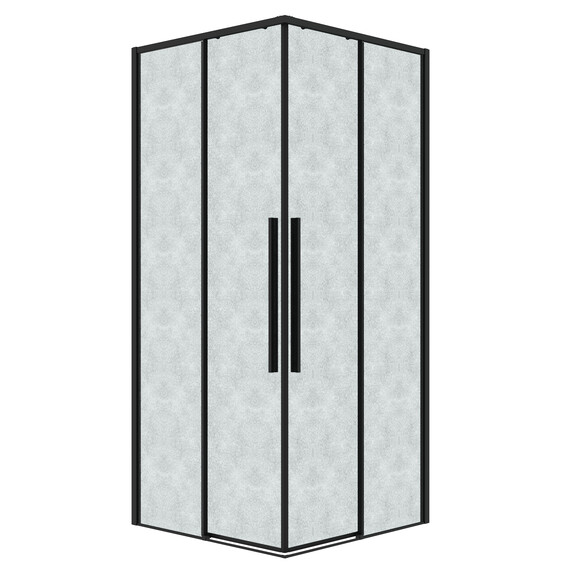 Душевое ограждение Grossman Galaxy 90х90 см 300.K33.01.9090.21.02, чёрный/шиншилла - фото 