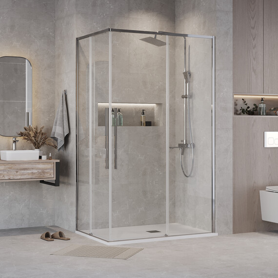 Душевое ограждение Grossman Galaxy 120х70 см 300.K33.01.1270.10.00, хром/прозрачное - фото 3