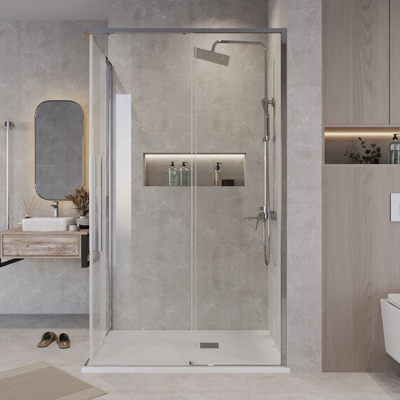 Душевое ограждение Grossman Galaxy 90х70 см 300.K33.01.9070.10.00, хром/прозрачное - фото 5