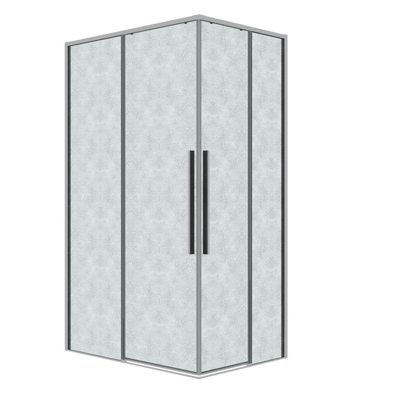 Душевое ограждение Grossman Galaxy 90х70 см 300.K33.01.9070.10.02, хром/шиншилла - фото 
