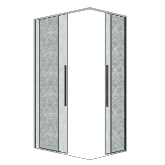 Душевое ограждение Grossman Galaxy 90х70 см 300.K33.01.9070.10.02, хром/шиншилла - фото 2