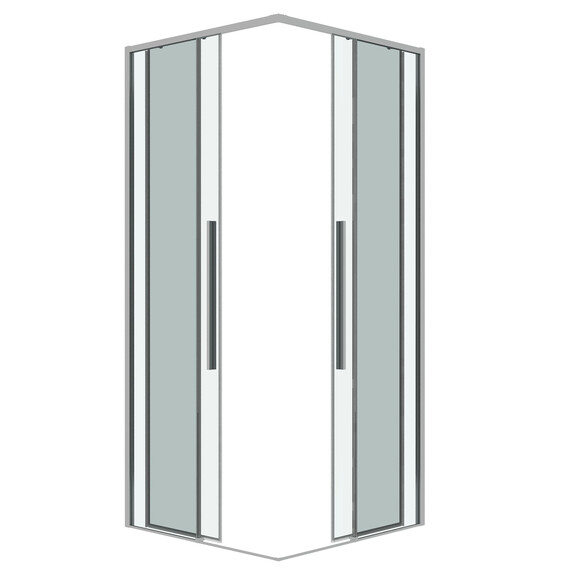 Душевое ограждение Grossman Galaxy 70х70 см 300.K33.01.7070.10.00, хром/прозрачное - фото 2