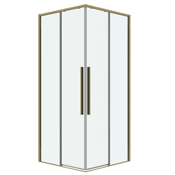 Душевое ограждение Grossman Galaxy 90х90 см 300.K33.01.9090.32.00, золото/прозрачное - фото 