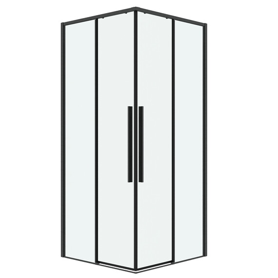 Душевое ограждение Grossman Galaxy 100х100 см 300.K33.01.1010.42.00, оружейная сталь/прозрачное - фото 