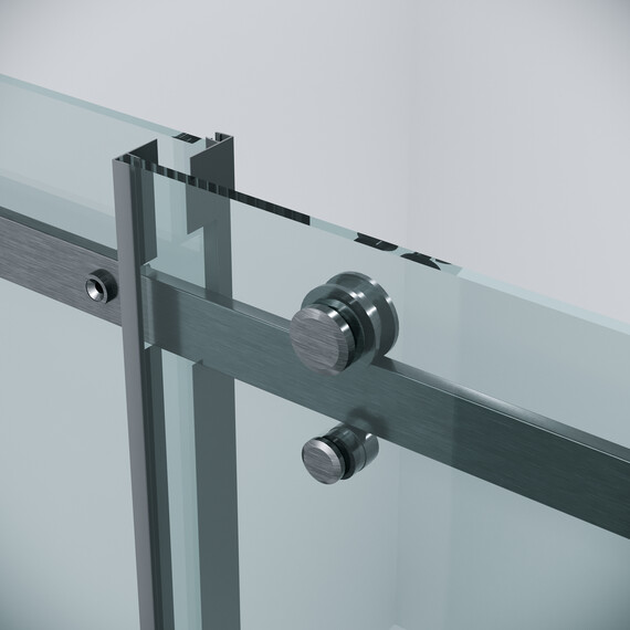 Душевое ограждение Grossman Classic 160х80 см 120.K33.04.1680.42.00 (стекло 8 мм) оружейная сталь/прозрачное - фото 9
