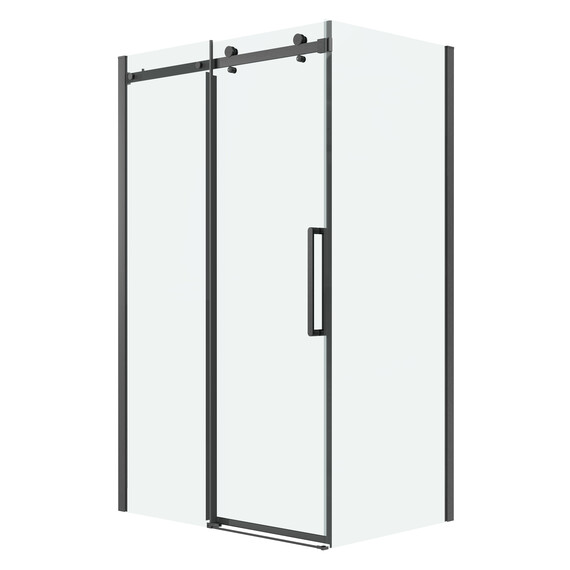 Душевое ограждение Grossman Classic 100х90 см 120.K33.04.1090.42.00 (стекло 8 мм) оружейная сталь/прозрачное - фото 