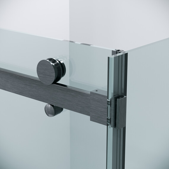 Душевое ограждение Grossman Classic 100х80 см 120.K33.04.1080.42.00 (стекло 8 мм) оружейная сталь/прозрачное - фото 7