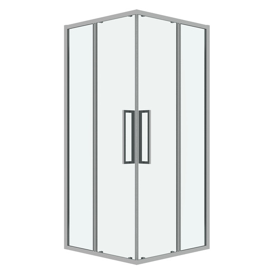 Душевое ограждение Grossman Cosmo 100х100 см 300.K33.02.1010.10.00, хром/прозрачное - фото 
