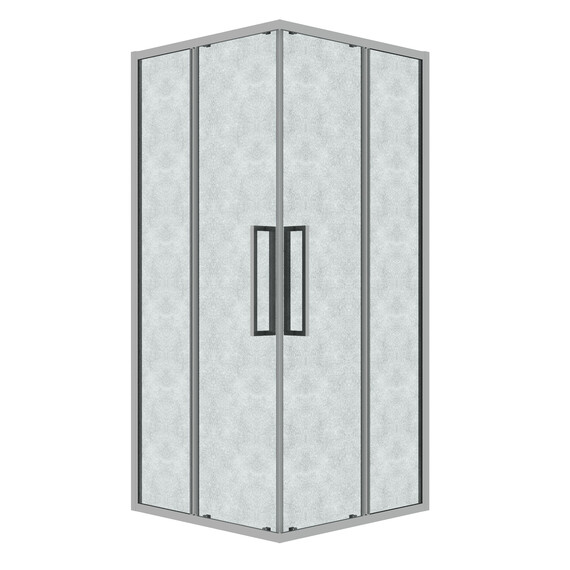 Душевое ограждение Grossman Cosmo 100х100 см 300.K33.02.1010.10.02, хром/шиншилла - фото 