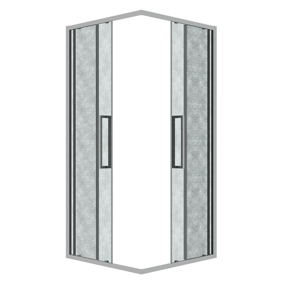 Душевое ограждение Grossman Cosmo 90х90 см 300.K33.02.9090.10.02, хром/шиншилла - фото 2