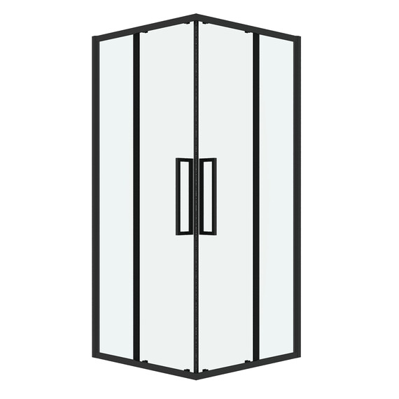 Душевое ограждение Grossman Cosmo 90х90 см 300.K33.02.9090.21.00, чёрный/прозрачное - фото 