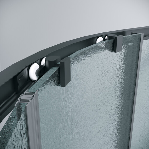 Душевое ограждение Grossman Cosmo 90х90 см 301.K33.02.9090.21.02, чёрный/шиншилла - фото 9