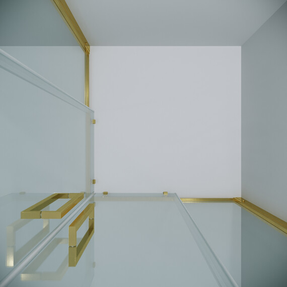 Душевое ограждение Grossman Cosmo 90х90 см 300.K33.02.9090.32.00, золото/прозрачное - фото 7