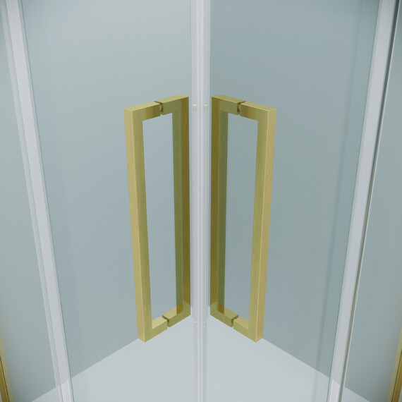 Душевое ограждение Grossman Cosmo 90х90 см 300.K33.02.9090.32.00, золото/прозрачное - фото 8