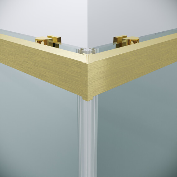 Душевое ограждение Grossman Cosmo 100х100 см 300.K33.02.1010.32.00, золото/прозрачное - фото 10