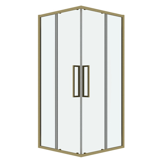 Душевое ограждение Grossman Cosmo 90х90 см 300.K33.02.9090.32.00, золото/прозрачное - фото 
