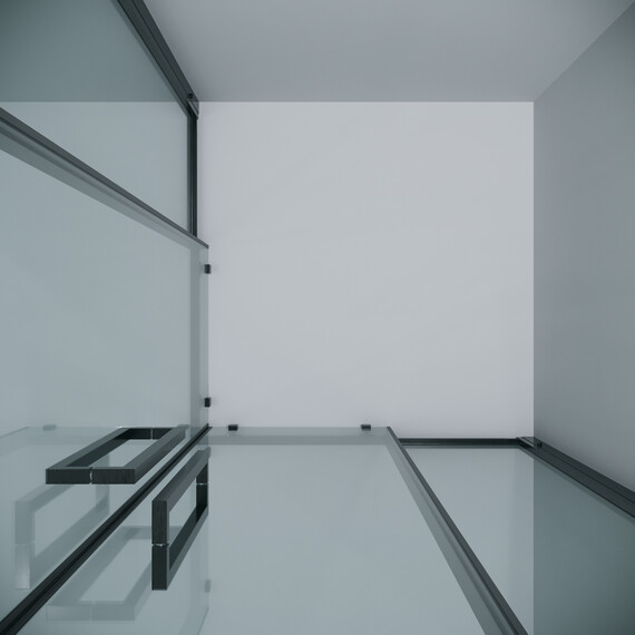 Душевое ограждение Grossman Cosmo 80х80 см 300.K33.02.8080.42.00, оружейная сталь/прозрачное - фото 9