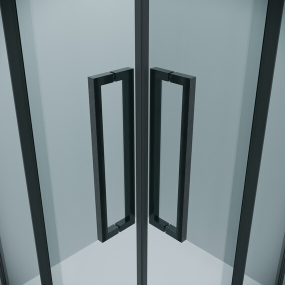 Душевое ограждение Grossman Cosmo 80х80 см 300.K33.02.8080.42.00, оружейная сталь/прозрачное - фото 10