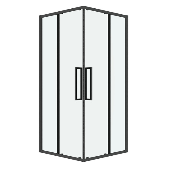 Душевое ограждение Grossman Cosmo 80х80 см 300.K33.02.8080.42.00, оружейная сталь/прозрачное - фото 