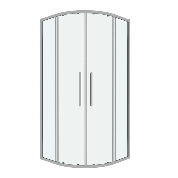 Душевое ограждение Grossman Cosmo 80х80 см 301.K33.02.8080.10.00, хром/прозрачное - фото 