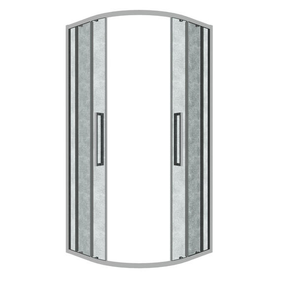 Душевое ограждение Grossman Cosmo 100х100 см 301.K33.02.1010.10.02, хром/шиншилла - фото 2