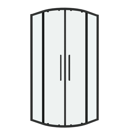 Душевое ограждение Grossman Cosmo 90х90 см 301.K33.02.9090.21.00, чёрный/прозрачное - фото 