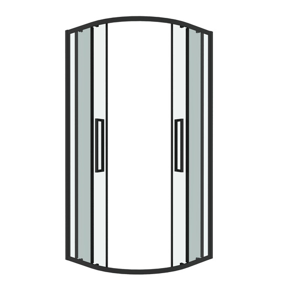 Душевое ограждение Grossman Cosmo 100х100 см 301.K33.02.1010.21.00, чёрный/прозрачное - фото 2