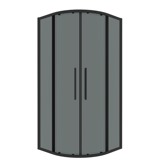 Душевое ограждение Grossman Cosmo 100х100 см 301.K33.02.1010.21.10, чёрный/тонированное - фото 