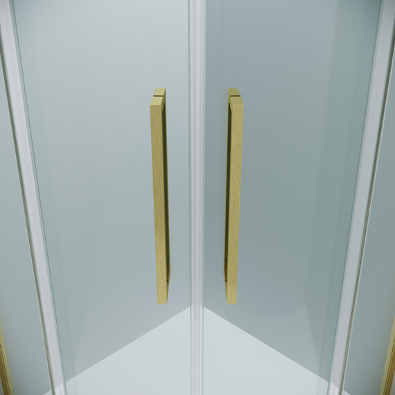 Душевое ограждение Grossman Cosmo 100х100 см 301.K33.02.1010.32.00, золото/прозрачное - фото 8