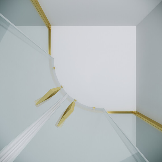 Душевое ограждение Grossman Cosmo 100х100 см 301.K33.02.1010.32.00, золото/прозрачное - фото 9