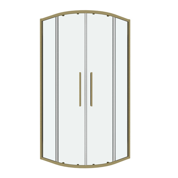 Душевое ограждение Grossman Cosmo 100х100 см 301.K33.02.1010.32.00, золото/прозрачное - фото 