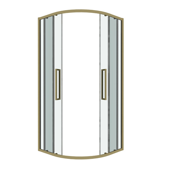 Душевое ограждение Grossman Cosmo 100х100 см 301.K33.02.1010.32.00, золото/прозрачное - фото 2