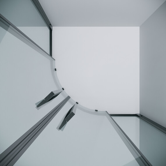 Душевое ограждение Grossman Cosmo 100х100 см 301.K33.02.1010.42.00, оружейная сталь/прозрачное - фото 8