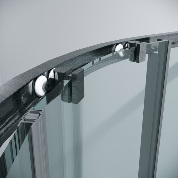 Душевое ограждение Grossman Cosmo 100х100 см 301.K33.02.1010.42.00, оружейная сталь/прозрачное - фото 10