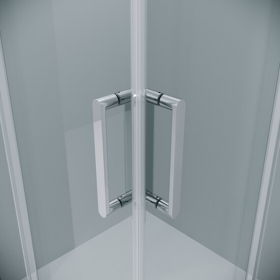 Душевое ограждение Grossman Classic 90х90 см 300.K33.04.9090.10.00 (стекло 8 мм) хром/прозрачное - фото 7