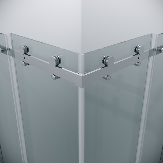 Душевое ограждение Grossman Classic 90х90 см 300.K33.04.9090.10.00 (стекло 8 мм) хром/прозрачное - фото 10