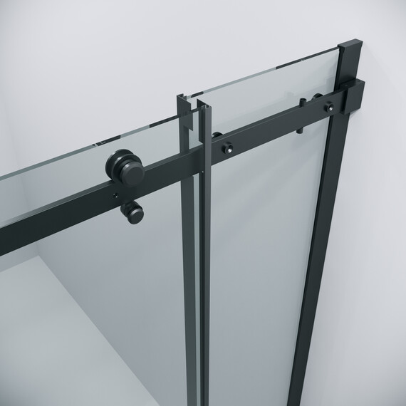 Душевое ограждение Grossman Classic 100х100 см 300.K33.04.1010.21.00 (стекло 8 мм) чёрный/прозрачное - фото 8