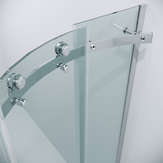 Душевое ограждение Grossman Classic 90х90 см 301.K33.04.9090.10.00 (стекло 8 мм) хром/прозрачное - фото 9