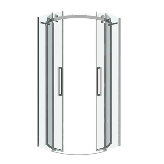 Душевое ограждение Grossman Classic 100х100 см 301.K33.04.1010.10.00 (стекло 8 мм) хром/прозрачное - фото 2