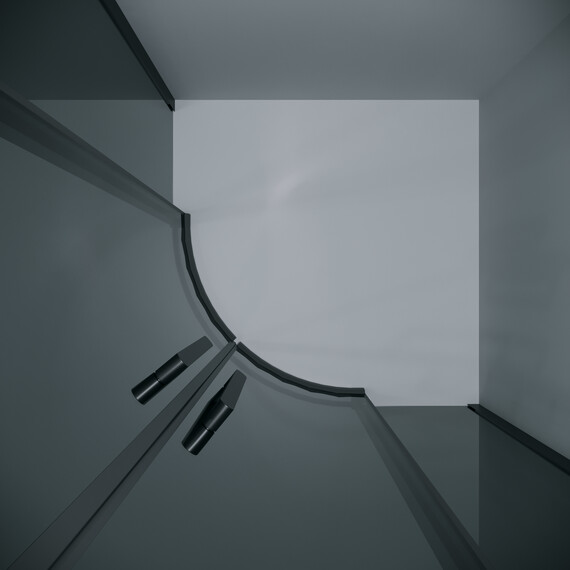 Душевое ограждение Grossman Classic 100х100 см 301.K33.04.1010.21.10 (стекло 8 мм) чёрный/тонированное - фото 7