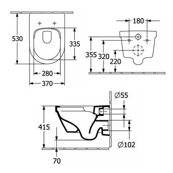 Унитаз подвесной безободковый Villeroy&Boch Architectura 4694CL01 с крышкой микролифт (система смыва Торнадо) - фото 4