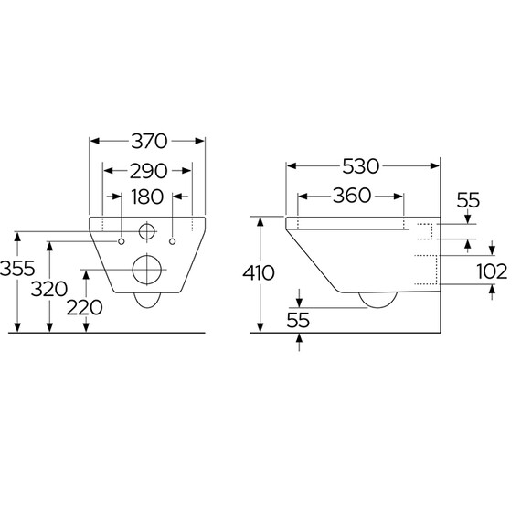 Унитаз подвесной безободковый Villeroy&Boch Architectura 4694CLR1 с крышкой микролифт (система смыва Торнадо) - фото 4