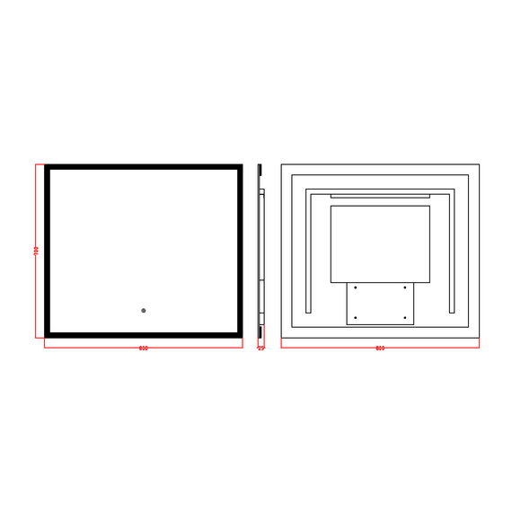 Зеркало Armadi Art Vallessi 80 см 544-080 - фото 2