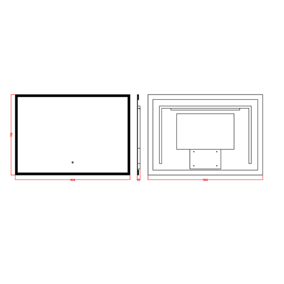 Зеркало Armadi Art Vallessi 100 см 544-100 - фото 2