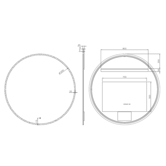 Зеркало Boheme Modern 120 см 545-120 - фото 3