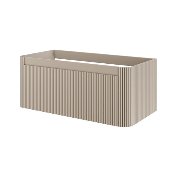 Тумба подвесная с раковиной-столешницей Armadi Art Voi 100 см 782-100-R-D (раковина 786-100-D) daphne - фото 3