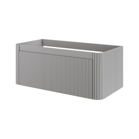 Тумба подвесная с раковиной-столешницей Armadi Art Voi 100 см 782-100-R-L (раковина 786-100-L) luna - фото 3