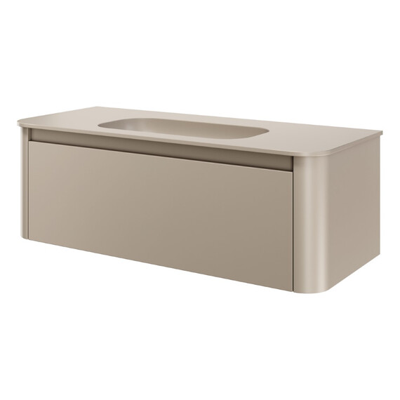 Тумба подвесная с раковиной-столешницей Armadi Art Voi 120 см 782-120-D (раковина 786-120-D без отв) daphne - фото 