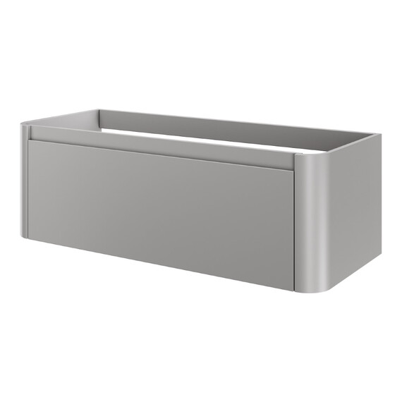 Тумба подвесная с раковиной-столешницей Armadi Art Voi 120 см 782-120-L (раковина 786-120-L без отв) luna - фото 3