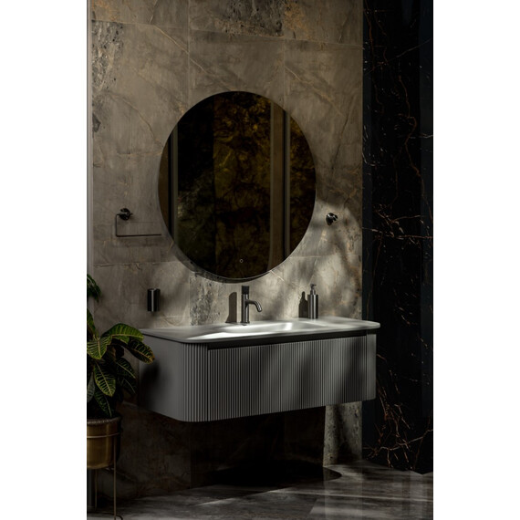 Тумба подвесная с раковиной-столешницей Armadi Art Voi 120 см 782-120-R-L (раковина 786-120-L) luna - фото 9